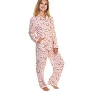 Angelina Sleepwear Women's 2 Piece Cozy Fleece Pajama Set - XL